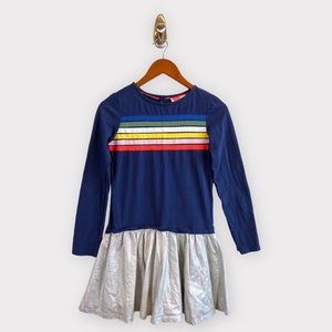 Mini Boden Girls' Fun Jersey Woven Dress